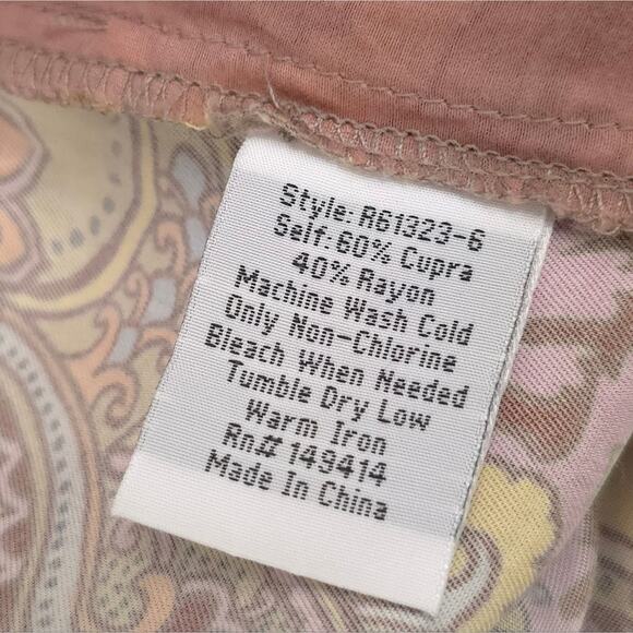 Johnny Was Palazzo Pant Sandalwood Viola Boho Hippie Wide Leg Flare - Picture 9 of 12